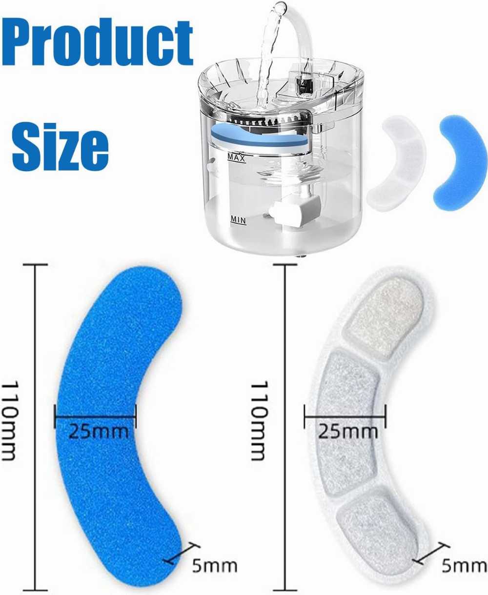 8PCS Cat Water Fountain Filter